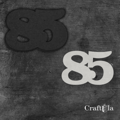 Cyfra 85 + 1 maska - różne kolory