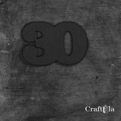 Cyfra 30 - różne kolory