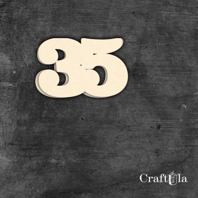 Cyfra 35 - różne kolory