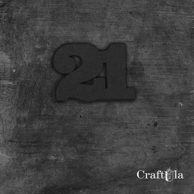 Cyfra 21 - różne kolory