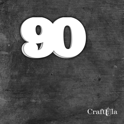 Cyfra 90 - różne kolory