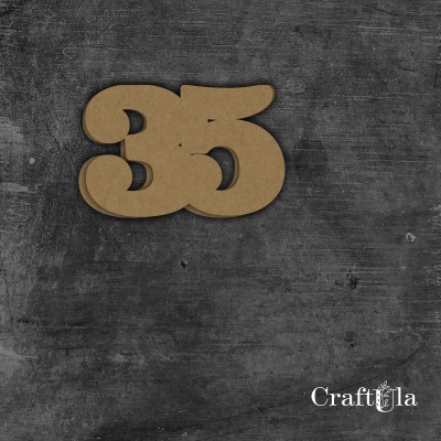 Cyfra 35 - różne kolory