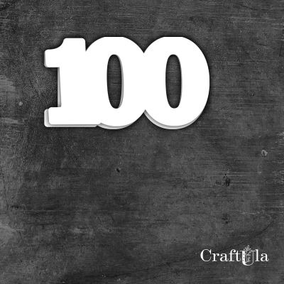 Cyfra 100 - różne kolory
