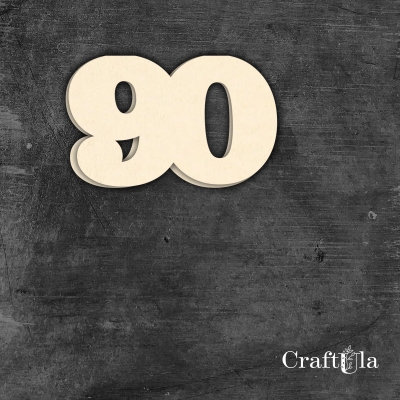 Cyfra 90 - różne kolory