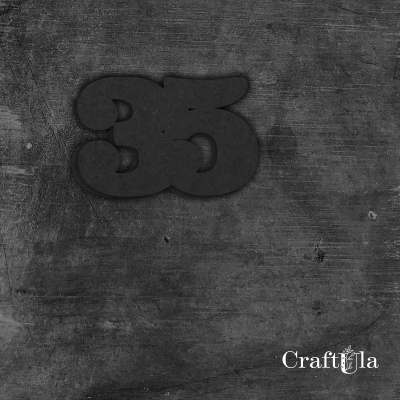 Cyfra 35 - różne kolory