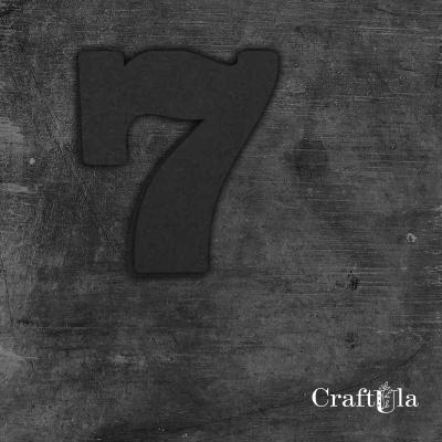 Cyfra 7 - różne kolory