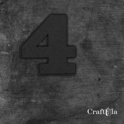 Cyfra 4 - różne kolory