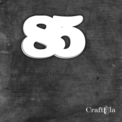 Cyfra 85 - różne kolory