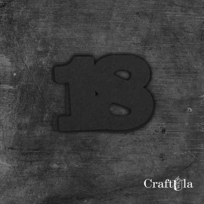 Cyfra 18 - różne kolory