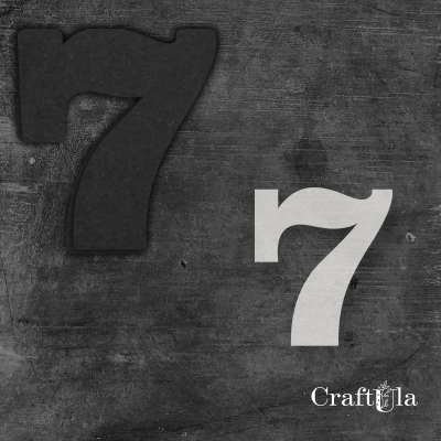 Cyfra 7 + 1 maska - różne kolory