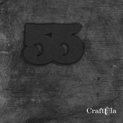Cyfra 55 - różne kolory