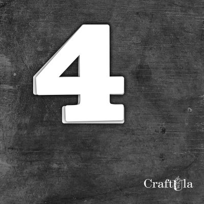 Cyfra 4 - różne kolory