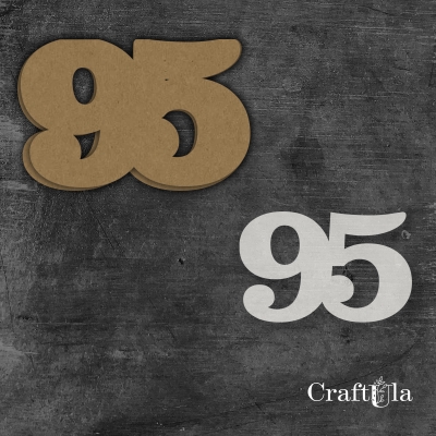 Cyfra 95 + 1 maska - różne kolory