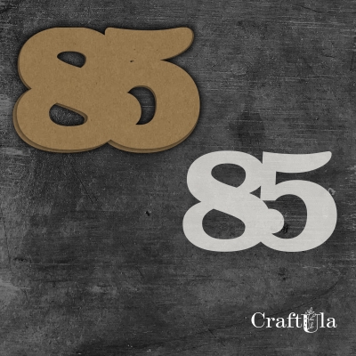 Cyfra 85 + 1 maska - różne kolory