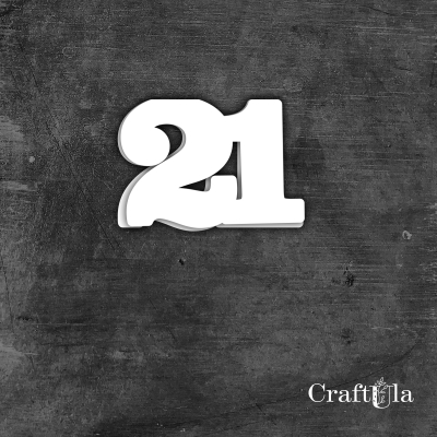 Cyfra 21 - różne kolory