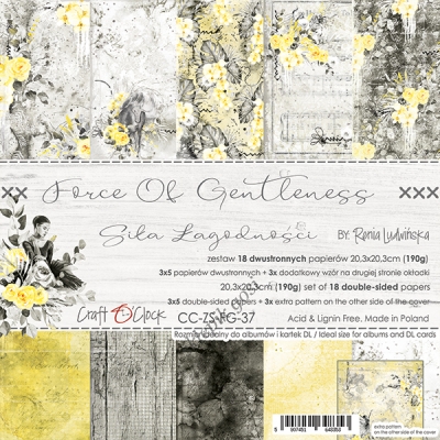 FORCE OF GENTLENESS - ZESTAW PAPIERÓW 20,3X20,3CM