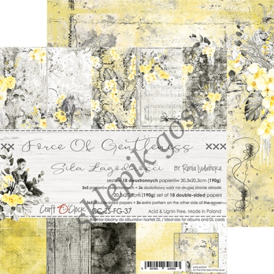 FORCE OF GENTLENESS - ZESTAW PAPIERÓW 20,3X20,3CM