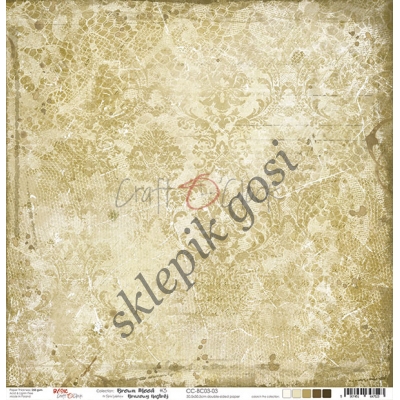 BROWN MOOD - 03 - dwustronny papier 30,5x30,5cm