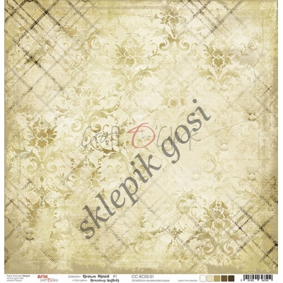 BROWN MOOD - 01 - dwustronny papier 30,5x30,5cm