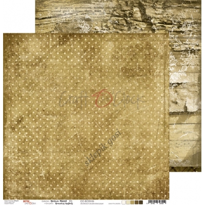 BROWN MOOD - 06 - dwustronny papier 30,5x30,5cm