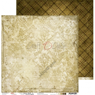 BROWN MOOD - 03 - dwustronny papier 30,5x30,5cm
