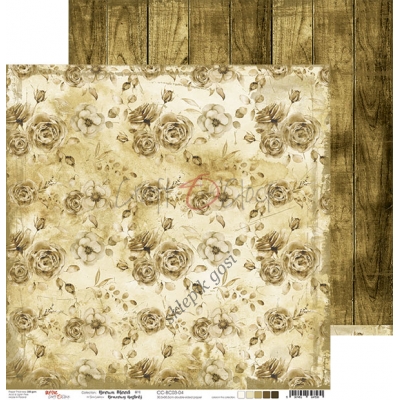 BROWN MOOD - 04 - dwustronny papier 30,5x30,5cm