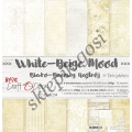 WHITE-BEIGE MOOD - zestaw papierów 30,5x30,5cm