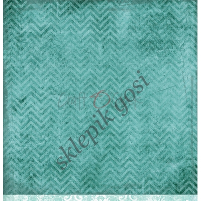 TURQUOISE MOOD - 02 - dwustronny papier 30,5x30,5cm