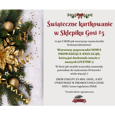 Świąteczne kartkowanie w Sklepiku Gosi #2025 (wysyłka po 25 października)