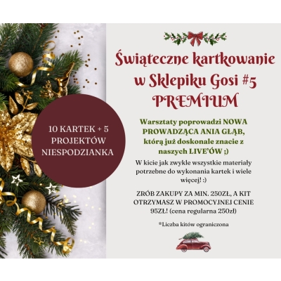 Świąteczne kartkowanie w Sklepiku Gosi #2025 PREMIUM (wysyłka po 25 października)