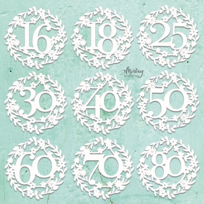 Mintay Chippies - Dekor - Jubilee Numbers