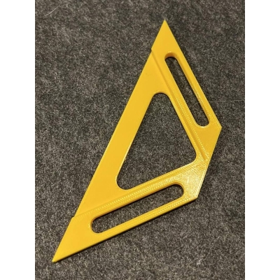 linijka typu trójkąt - kolor - ZÓŁTY
