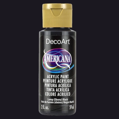Americana Acrylics - Lamp (Ebony) Black DA067 - 59ML