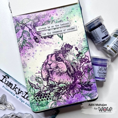 PUDER DO EMBOSSINGU - WOW! - BLACKBERRY - FUNKY FOSSIL