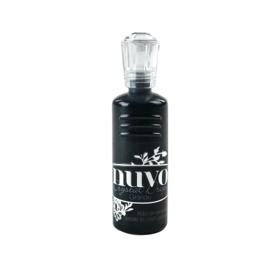 PERŁY W PŁYNIE - Grande drops Gloss ebony black - NUVO