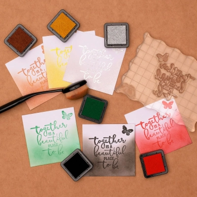 Vaessen Creative • Dye Ink Pad Set (TUSZE) 6 sztuk kolor CHRISTMAS