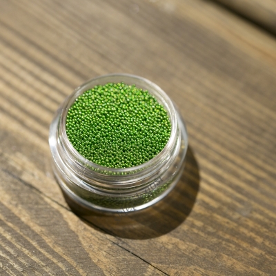 MIKROGRANULKI MIKROKULKI SZKLANE 0,6-0,8mm - kolor zielony