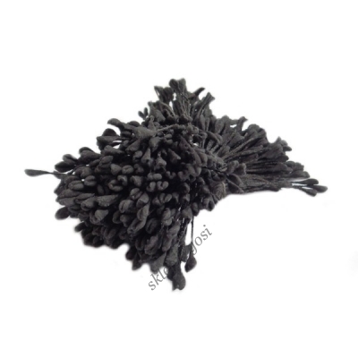 Pręciki czarne serduszka - matowe