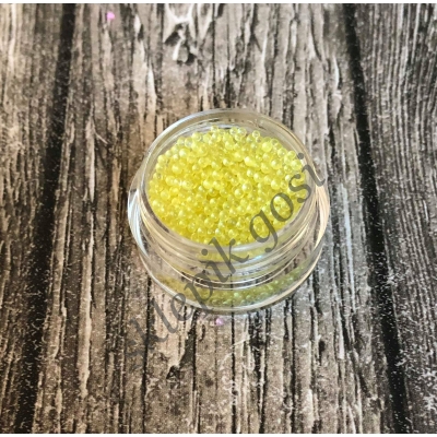 MIKROGRANULKI MIKROKULKI szklane żółty transparentny 1-1,5mm