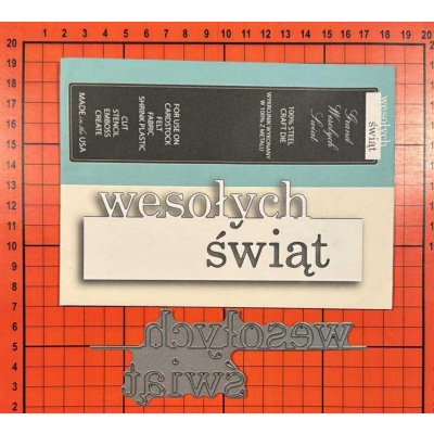 WYPRZEDAŻ (1107) WESOŁYCH ŚWIĄT NAPIS