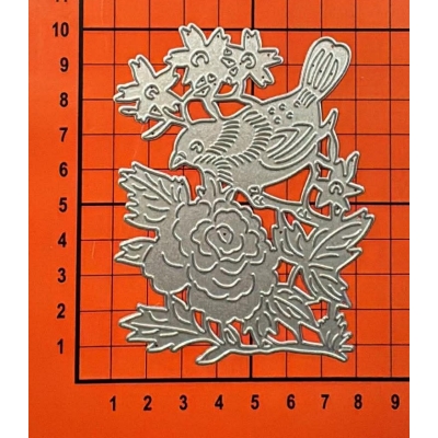 WYPRZEDAŻ (1130) PTAK KWIATY GAŁĄZKI