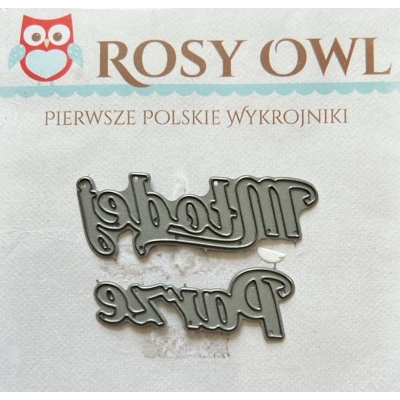 WYPRZEDAŻ (395) NAPIS MŁODEJ PARZE ROSY OWL