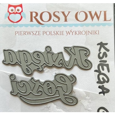 WYPRZEDAŻ (400) NAPIS KSIĘGA GOŚCI ROSY OWL