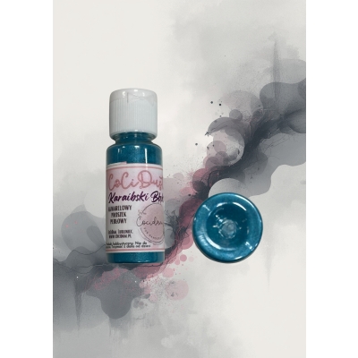 AKWARELOWY PROSZEK PERŁOWY - KARAIBSKI BŁĘKIT - 20ml