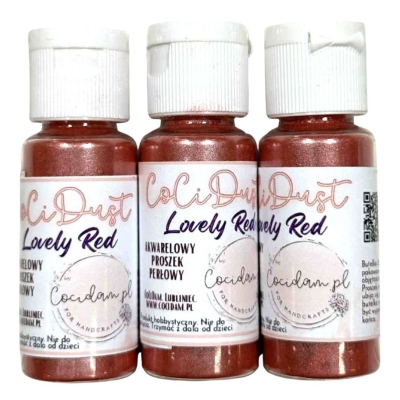 AKWARELOWY PROSZEK PERŁOWY - LOVELY RED - 20ml