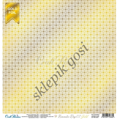 Romantic Day & Gold - Zestaw papierów scrapbookingowych 30,5x30,5cm