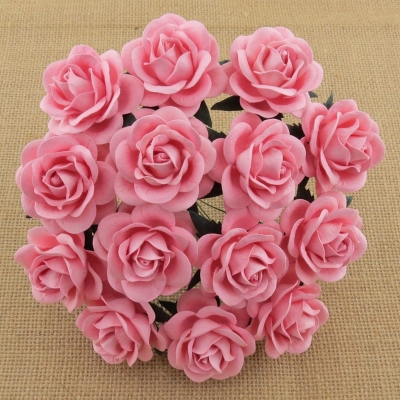PROMLEE FLOWERS - KWIATKI PAPIEROWE - RÓŻE - 40mm - RÓŻ- 1szt