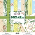 Zestaw papierów do scrapbookingu - DINOSAURIA
