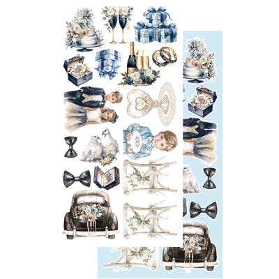 DODATKI DO WYCINANIA # 50 In shades of blue/ W odcieniach niebieskiego AA-ISB-10 6X12