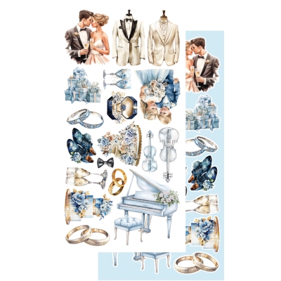 DODATKI DO WYCINANIA # 50 In shades of blue/ W odcieniach niebieskiego AA-ISB-10 6X12